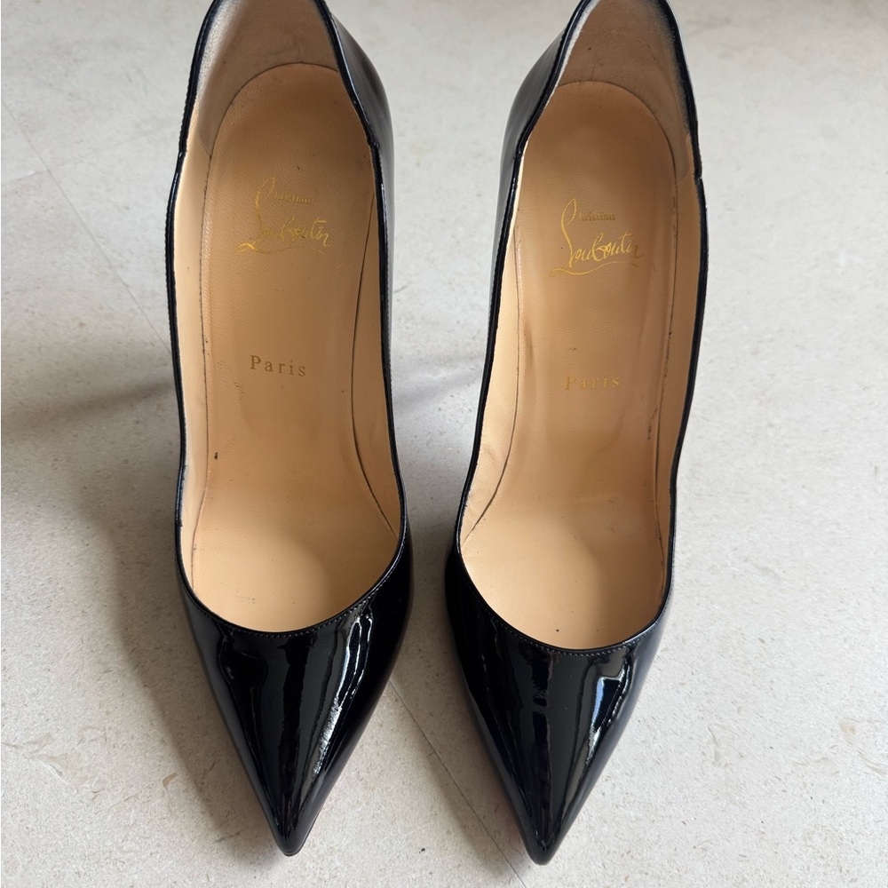 Christian Louboutin Black Patent Leather Heels
